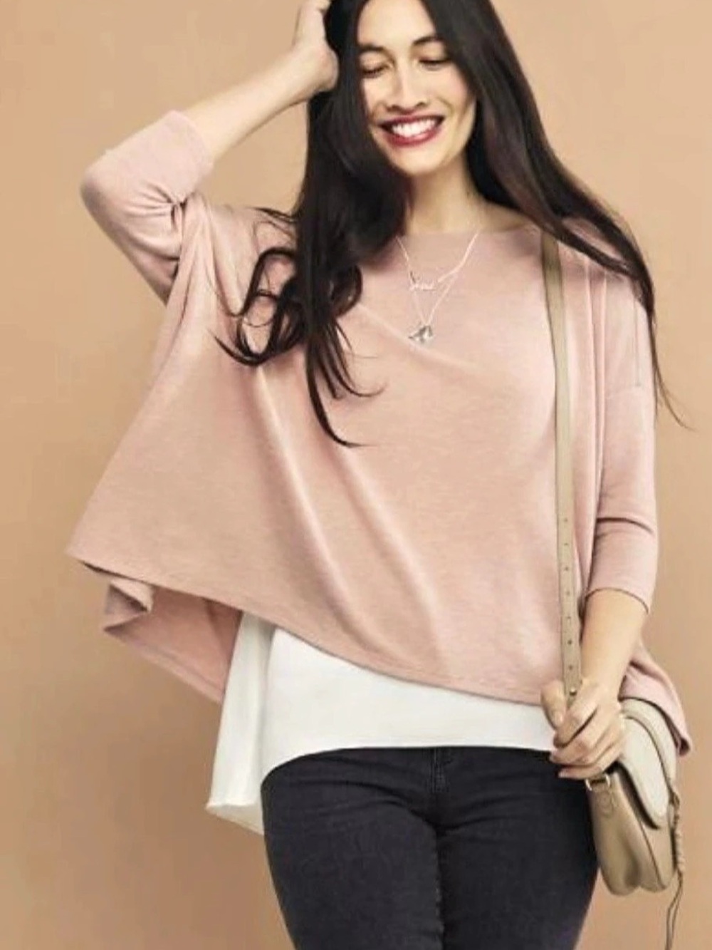 Stella & Dot Addy Versatile Poncho Navy Size Medium
